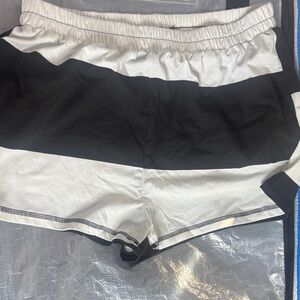 Black and White Women's Shorts